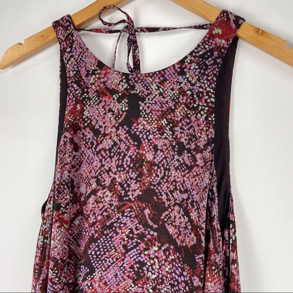 Silence + Noise Printed Wrap Open Back Mini Dress - Picture 9 of 10